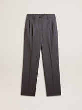 Golden Goose Women's loose pants in baby blue wool
