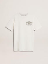 Golden Goose Women's white T-shirt with black print on the chest