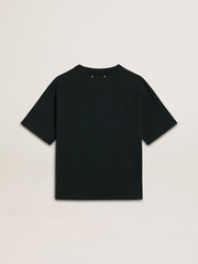 Golden Goose Women's black T-shirt with crystals