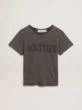 Golden Goose Distressed slim-fit T-shirt in anthracite gray