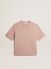 Golden Goose Powder-pink T-shirt with reverse logo on the back - Jersey Capsule