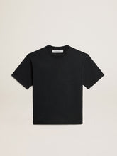 Golden Goose T-shirt in washed black with reverse logo on the back - Jersey Capsule