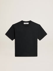 Golden Goose T-shirt in washed black with reverse logo on the back - Jersey Capsule