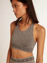 Golden Goose Gray melange athletic top