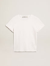 Golden Goose Distressed slim-fit women’s T-shirt in white