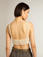 Golden Goose Women’s string of pearls top
