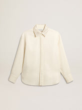 Golden Goose Women's viscose and cotton blend shirt with crystal-embellished collar