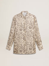 Golden Goose Women's silk blend pajama shirt with a floral print