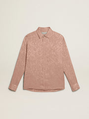 Golden Goose Women's pink viscose shirt with floral pattern