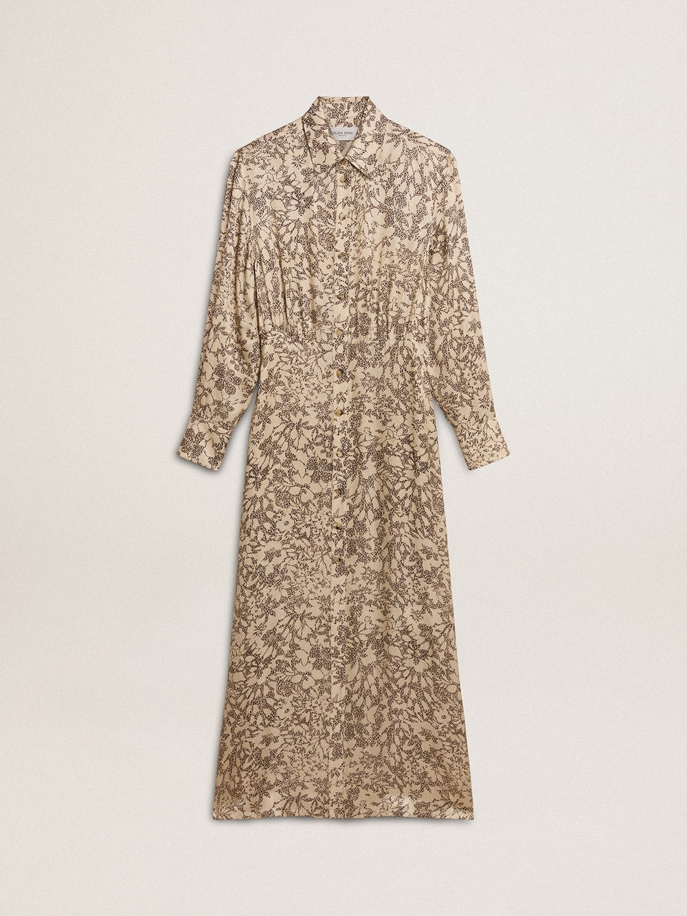Golden Goose Women's silk-blend midi dress with a floral print