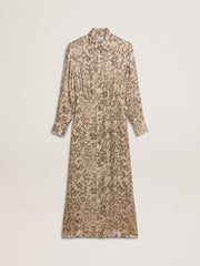 Golden Goose Women's silk-blend midi dress with a floral print