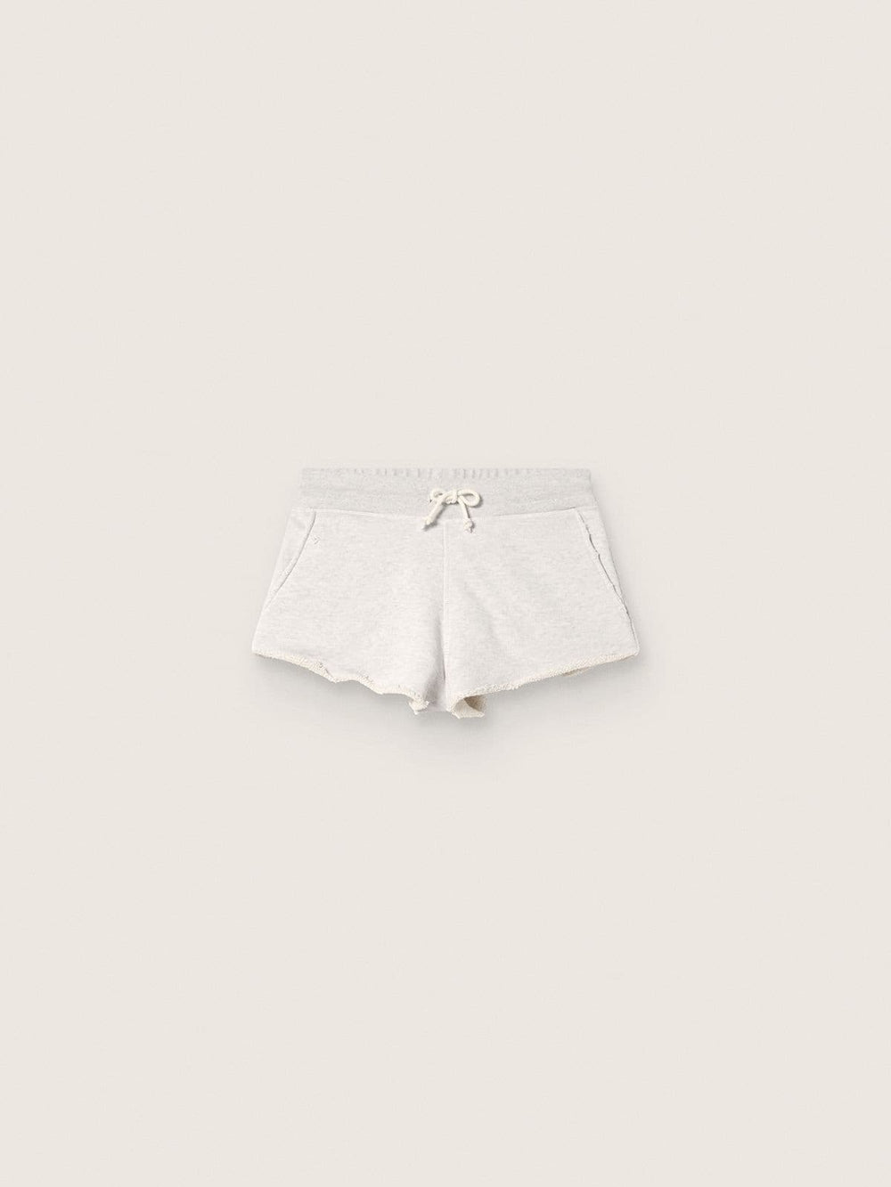 Golden Goose Star women’s shorts in gray melange fleece