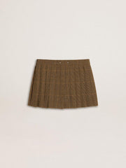 Golden Goose Wool pleated mini skirt