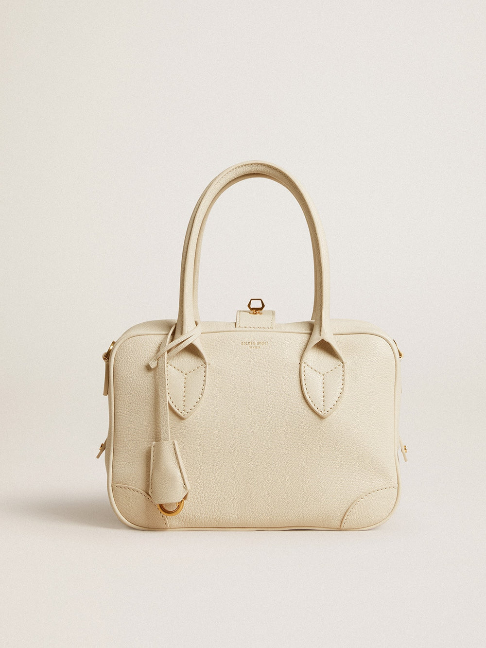 Golden Goose Vita Bag in butter-colored leather with gold details