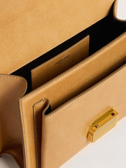 Golden Goose Venezia Bag in ochre yellow embossed leather with gold details