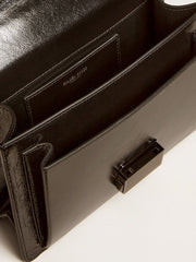 Golden Goose Venezia Bag in black metallic leather with black details