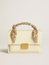 Golden Goose Venezia Bag in butter-colored boarded leather with silk scarf