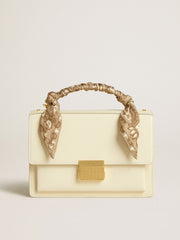 Golden Goose Venezia Bag in butter-colored boarded leather with silk scarf