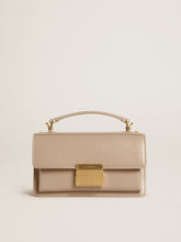 Golden Goose Small Venezia Bag in beige boarded leather with gold details
