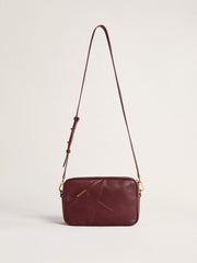 Golden Goose Star Bag in wine-red leather with tone-on-tone star