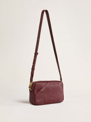 Golden Goose Star Bag in wine-red leather with tone-on-tone star