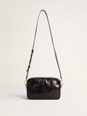 Golden Goose Star Bag in glossy black leather with tone-on-tone star