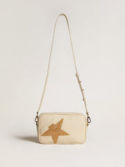 Golden Goose Star Bag in butter-colored hammered leather with Swarovski crystal star
