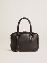 Golden Goose Vita Bag in black sheepskin leather with gold details