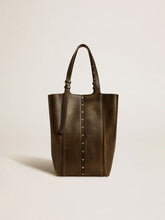 Golden Goose 24/7 Bag North South in black distressed leather with adjustable handles