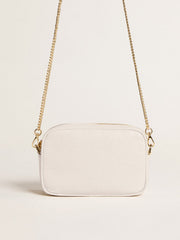 Golden Goose Mini Star Bag in butter-white leather with tone-on-tone star