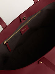 Golden Goose Burgundy Pasadena Bag in smooth leather with gold logo