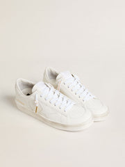 Golden Goose White cotton laces with contrasting gold logo