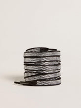 Golden Goose Swarovski laces with contrasting white logo