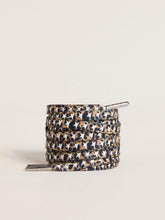 Golden Goose Brown leopard-print laces with contrasting white stars