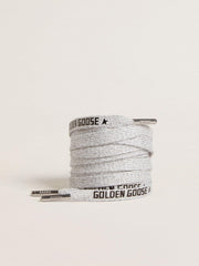 Golden Goose Gray cotton laces with contrasting black logo