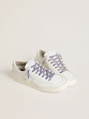 Golden Goose Worn-purple cotton laces with logoed aglet