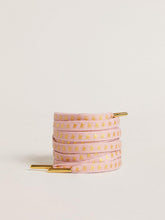 Golden Goose Pink cotton laces with contrasting gold stars