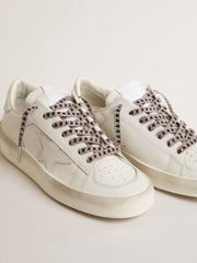 Golden Goose Multicolor Lurex laces with contrasting black stars