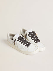 Golden Goose Dark gray lurex laces with contrasting gold logo