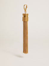 Golden Goose Tassel-shaped charm in antique gold-colored brass
