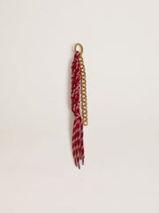 Golden Goose Charm with red knotted laces