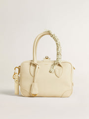 Golden Goose Butter-colored braided fabric charm with brass chain