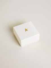Golden Goose Letter B charm in gold-colored brass with crystals