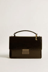 Golden Goose Letter L charm in gold-colored brass with crystals