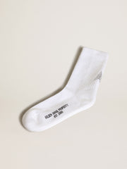 Golden Goose White socks with crystal star on the back