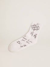 Golden Goose Optical white socks with black lettering