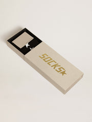 Golden Goose Black socks with contrasting white stars