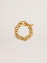 Golden Goose Antique gold-colored woven chain bracelet with star-shaped clasp