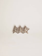 Golden Goose Lace accessory with three antique gold color stars with crystals