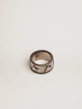 Golden Goose Band ring in antique silver color